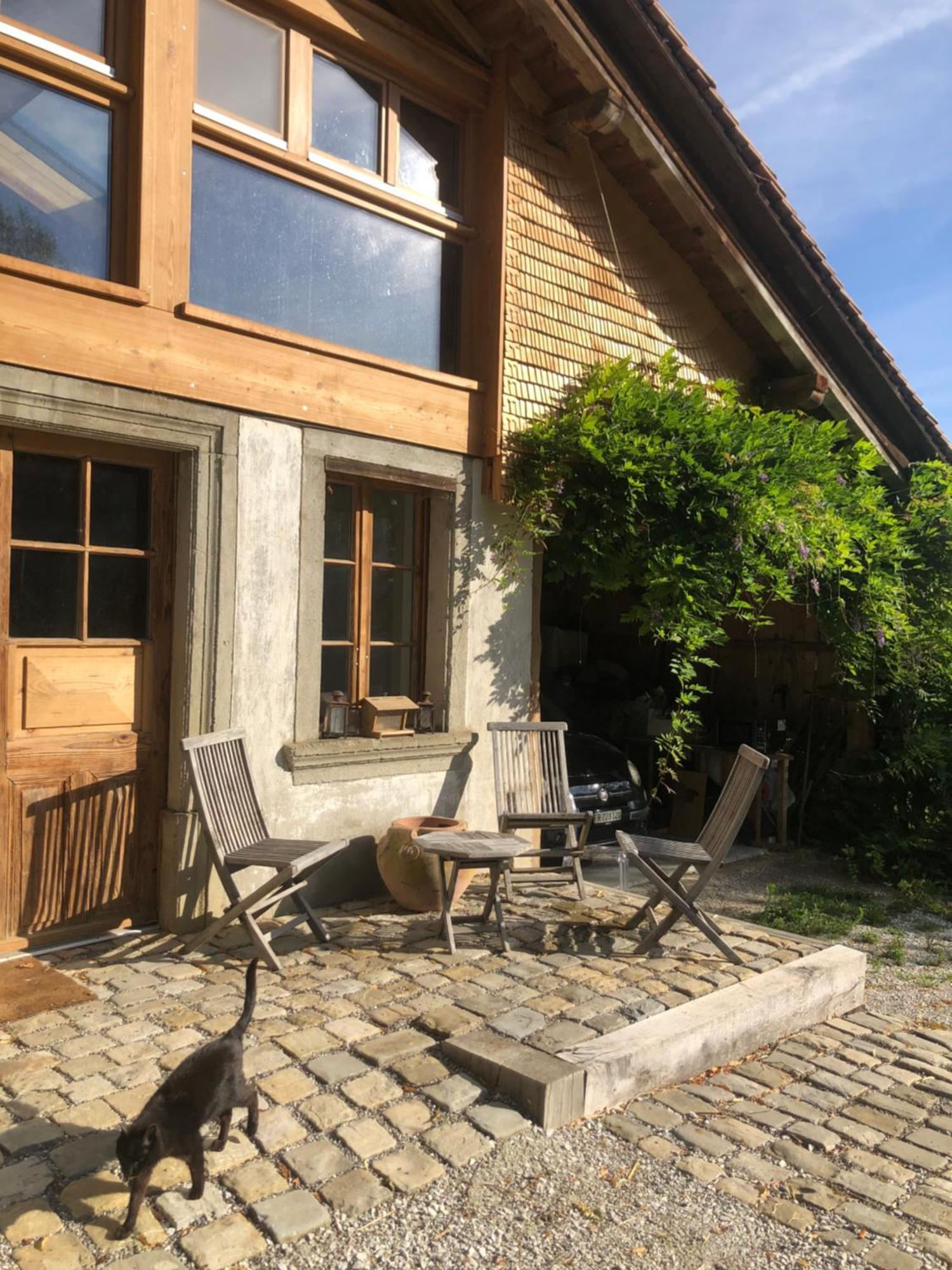 Serenite Et Nature Dans Ferme Equestre Farm stay Massonnens